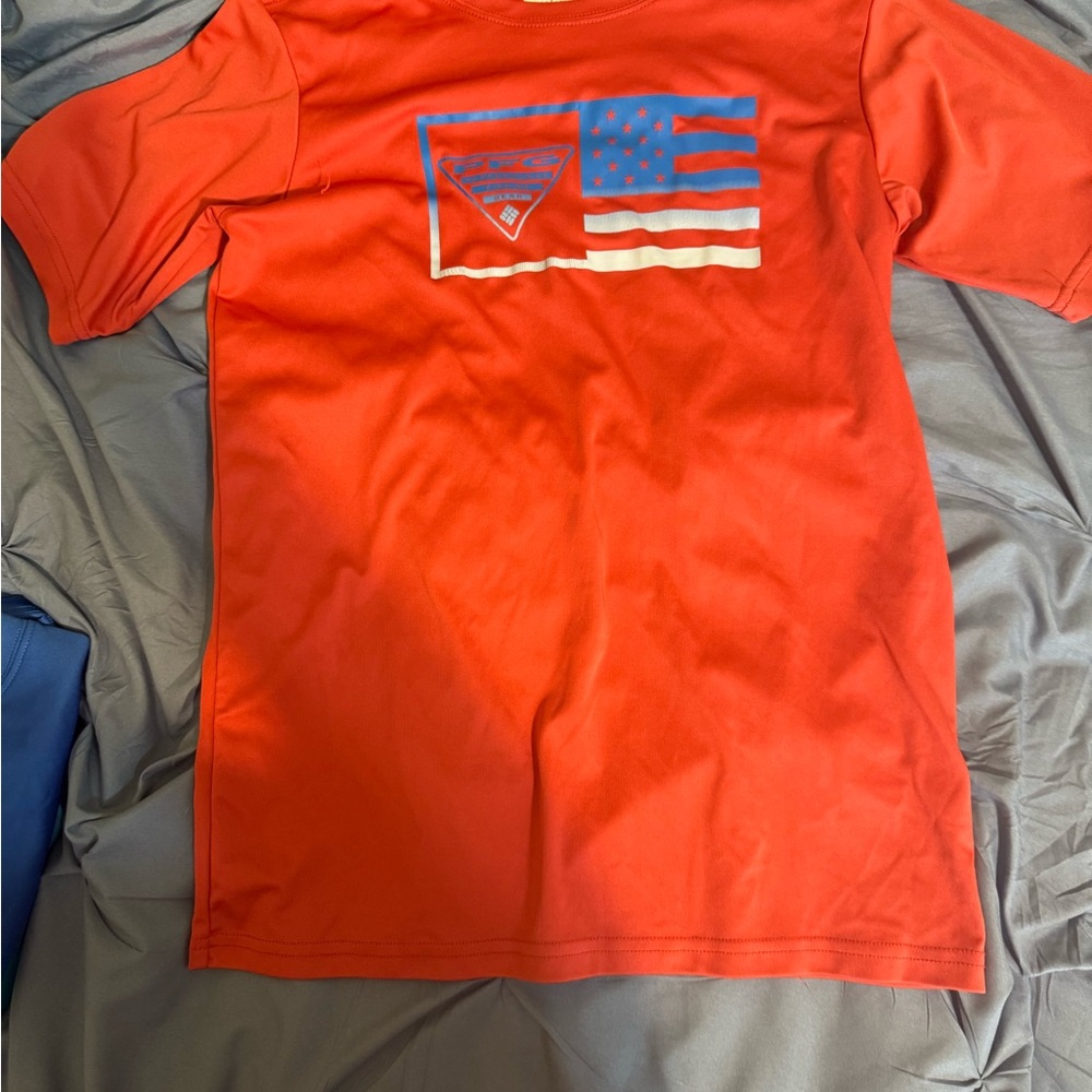 Columbia Kids' Vibrant Orange Flag Tee